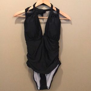NWT Cupshe halter top black one piece
